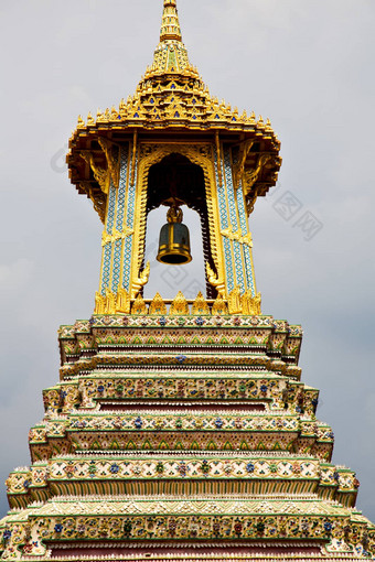 泰国亚洲曼谷雨贝尔宫殿天空颜色