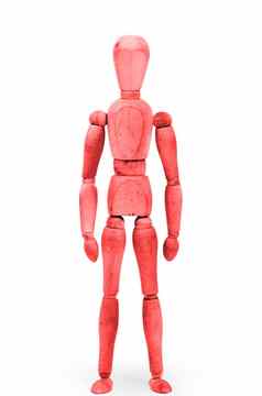 木数字人体模型bodypaint红色的