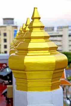 屋顶寺庙曼谷天空行