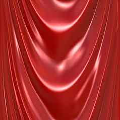 红色的丝绸布料窗帘纹理