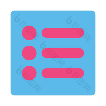 项目平粉红色的蓝色的颜色圆形的按钮