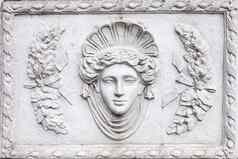艺术罗马雕塑使白色石膏