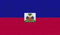 旗帜海地摘要纹理栅格化