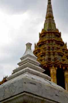 泰国亚洲曼谷雨寺庙大理石模糊