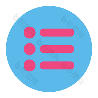 <strong>项目</strong>平粉红色的蓝色的颜色轮按钮
