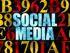 社会媒体概念社会媒体数字背景