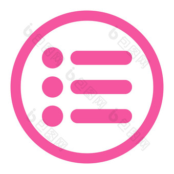 <strong>项目</strong>平粉红色的颜色圆形的光栅图标