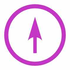 箭头轴平紫罗兰色的颜色圆形的光栅图标