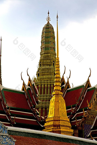 泰国亚洲曼谷雨屋顶什么宫殿天空