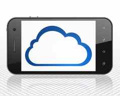 云网络概念智能手机云显示