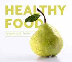 健康的食物梨水果概念设计