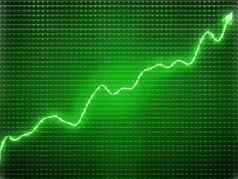 绿色趋势成功象征金融增长