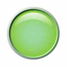 绿色孤立的向量光滑的网络按钮美丽的互联网按钮空白色背景