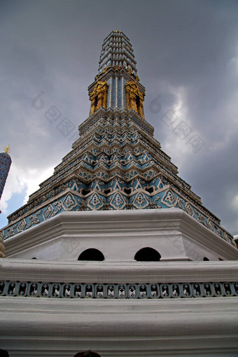 泰国曼谷雨寺庙宫殿亚洲天空给我