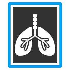 肺x射线照片图标
