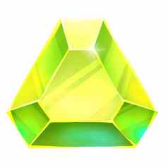 插图三角形宝石元素创建游戏资产