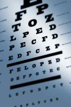 眼睛视线测试图表