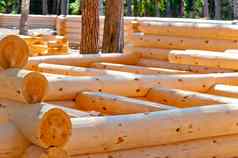 自然农村建设木材房子