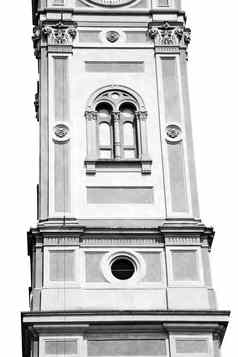 建筑时钟塔意大利欧洲石头贝尔