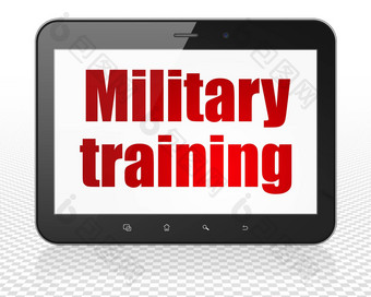 学习概念平板电脑电脑军事培训显示