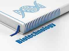 科学概念书太太生物技术白色背景