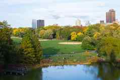 秋天颜色中央公园