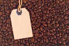 空白折扣古董价格标签标签咖啡豆子