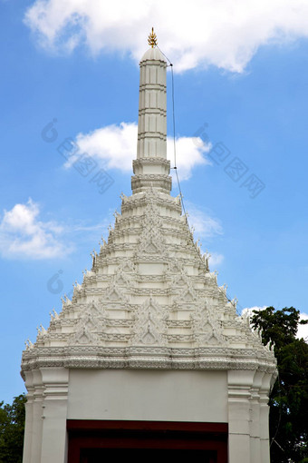 泰国亚洲曼谷雨寺庙行