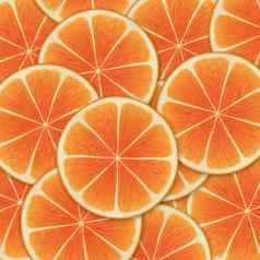 橙色背景柑橘类水果橙色片