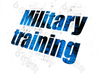 学习概念军事培训数字背景