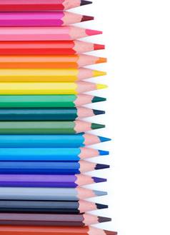 色彩斑斓的铅笔框架