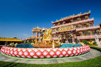 纳贾雕像中国人神社寺庙春武里泰国