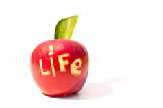 词生活减少红色的苹果