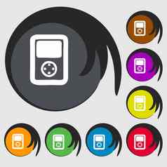 俄罗斯方块视频游戏控制台图标标志象征彩色的按钮