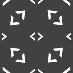 代码标志图标程序员象征无缝的模式灰色的背景