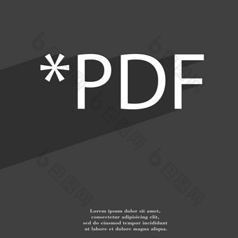 PDF文件<strong>扩展图</strong>标象征平现代网络设计长影子空间文本