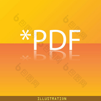 PDF文件<strong>扩展图</strong>标象征平现代网络设计反射空间文本光栅