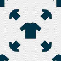 t恤图标标志无缝的模式几何纹理