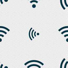 无线网络标志无线网络象征无线网络图标区无缝的摘要背景几何形状