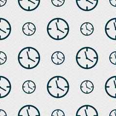 时钟时间标志图标机械看象征无缝的摘要背景几何形状