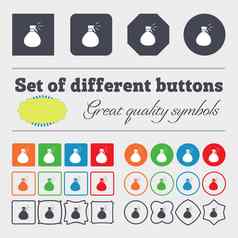 塑料喷雾水图标标志大集色彩斑斓的多样化的高质量的按钮