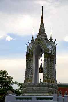 泰国亚洲曼谷雨寺庙贝尔塔马赛克