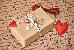 爱红色的心情人节一天手工艺礼物盒子