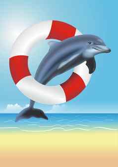 救生海豚插图