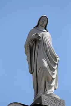 雕像圣教堂圣约翰传福音者帕尔马意大利