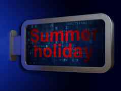 假期概念夏天假期广告牌背景