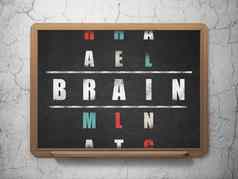 医疗保健概念大脑填字游戏谜题