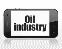 行业概念智能手机石油行业显示