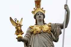 帕拉斯雅典希腊女神智慧前面奥地利议会维也纳