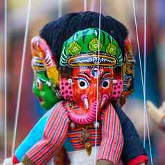传统的尼泊尔木偶